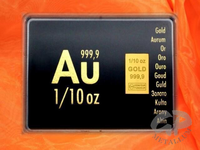 1/10 Unze Gold Geschenkbarren Au international