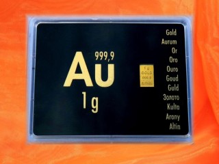 1 g gold gift bar Au international