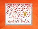 1 g gold gift bar motif: wedding Love is in the air in gift ball / globe
