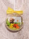 1 g gold gift bar motif: Happy Easter in gift ball /...