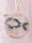 1 g gold gift bar motif: Zur Taufe in gift ball / globe handmade decorated