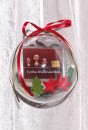 2 Gramm Goldbarren Frohe Weihnachten Rentiere in dekorierter Geschenkkugel