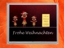 1/10 oz.gold gift bar motif: Frohe Weihnachten reindeers in gift ball / globe