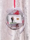 2 g gold gift bar motif: Hochzeit Brautpaar in handmade decorated gift ball / globe