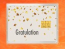 2 g gold gift bar flip motif: Anniversary 5 years