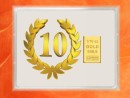 1/10 Unze Gold Geschenkbarren Flipmotiv: Jubiläum 10...