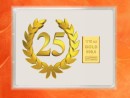 1/10 oz. gold gift bar flip motif: Anniversary 25 years