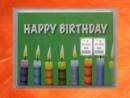 2 g silver gift bar motif Happy birthday candles