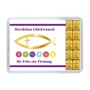 10 g gold gift bar motif: Firmung