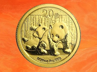 1/20 oz. China Panda gold coin 2010