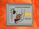 2 g gold gift bar motif: Zur Taufe for boys in decorated gift box
