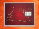 2 g silver gift bar motif: Frohes Fest
