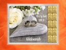 10 g gold gift bar flip motif: wedding rings heart