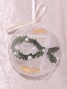 2 g gold gift bar motif: Alles Liebe zur Taufe in gift ball / globe handmade decorated