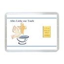 1/10 oz gold gift bar motif: Alles Liebe zur Taufe in...
