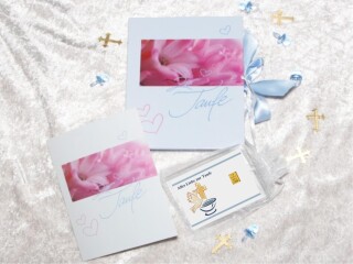 1 Gramm Gold Geschenkbarren Alles Liebe zur Taufe Junge in dekorierter Geschenkbox