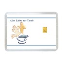 1 g gold gift bar Alles Liebe zur Taufe for boys in...