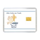 2 g gold gift bar Alles Liebe zur Taufe for boys in...