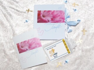5 Gramm Gold Geschenkbarren Alles Liebe zur Taufe Junge in dekorierter Geschenkbox