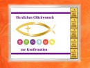 5 Gramm Gold Geschenkbarren Motiv: Konfirmation Fisch