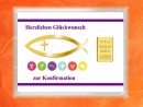 1/10 oz. gold gift bar motif: confirmation in gift ball / globe handmade decorated fish