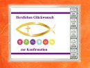 5 Gramm Silber Geschenkbarren zur Konfirmation in Geschenkkugel dekoriert Fisch