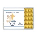 15 Gramm Gold Geschenkbarren Alles Liebe zur Taufe