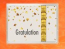 1 g gold gift bar flip motif: Anniversary 10 years