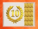15 Gramm Gold Geschenkbarren Flipmotiv: Jubiläum 10...