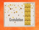 1 g gold gift bar flip motif: Anniversary 45 years