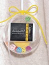 5 g gold gift bar Gratulation exam in gift ball / globe handmade decorated