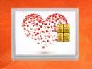 4 Gramm Gold Geschenkbarren Flipmotiv: Love is in the air
