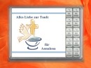 10 g silver gift bar motif: Alles Liebe zur Taufe in gift ball / globe handmade decorated