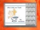 15 g silver gift bar motif: Alles Liebe zur Taufe in gift ball / globe handmade decorated