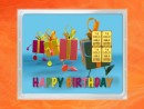 4 g gold gift bar flipmotif: Happy birthday gift