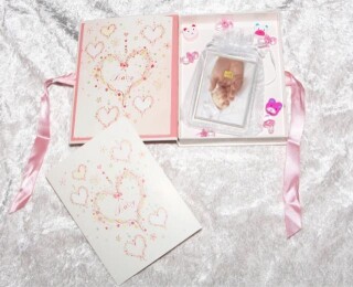 5 Gramm Silber Geschenkbarren Flipmotiv: Alles Gute Geburt für Mädchen in dekorierter Geschenkbox