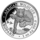 1 oz. Somalia Leopardt African Wildlife silver coin 2020 (mintage 30.000)