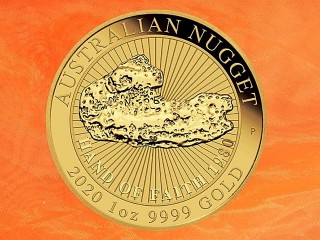1 Unze Australian Nugget Hand of Faith Goldmünze Australien 2020 (Auflage 7.500)