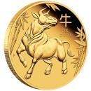 1 oz. Lunar III Ox gold coin Proof Australia 2021...