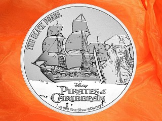 1 oz. Pirates of the Caribbean™ The Black Pearl™ silver coin Niue 2021 (mintage 15.000)