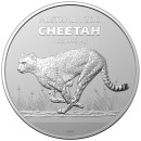 1 Unze Australia Zoo Gepard Cheetah Silbermünze Australien RAM 2021 (Auflage 25.000)