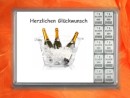 10 g silver gift bar Herzlichen Gl&uuml;ckwunsch Champagne