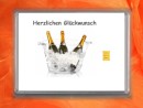 0,5 g gold gift bar Herzlichen Gl&uuml;ckwunsch champagne