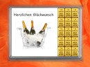 15 Gramm Gold Geschenkbarren Herzlichen Glückwunsch Champagner