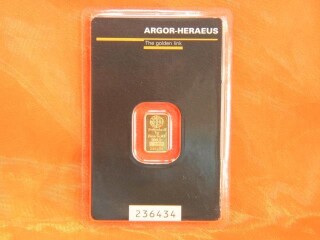 1 g gold bar/ingot