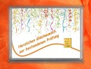 1 Gramm Gold Geschenkbarren Prüfung Luftschlangen in dekorierter Geschenkkugel Smiley ®