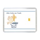 0,5 Gramm Gold Geschenkbarren Alles Liebe zur Taufe in dekorierter Geschenkkugel