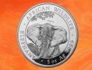 5 oz. Somalia Elephant African Wildlife silver coin 2021