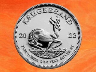 1 Unze Krügerrand Silbermünze Südafrika 2022