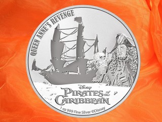 1 Unze Fluch der Karibik™ Queen Anne´s Revenge™ BU Silbermünze Niue 2022 (Auflage 15.000)